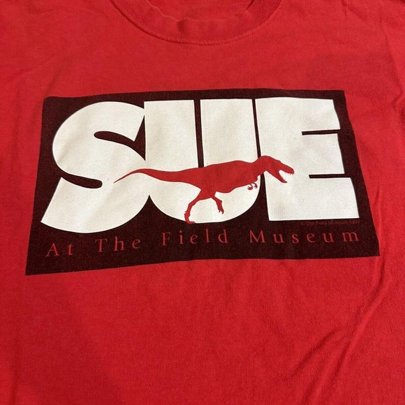 Vintage Field Museum Sue Dinosaur T Shirt 1998 T Rex XL Tyrannosaurus - Picture 2 of 4